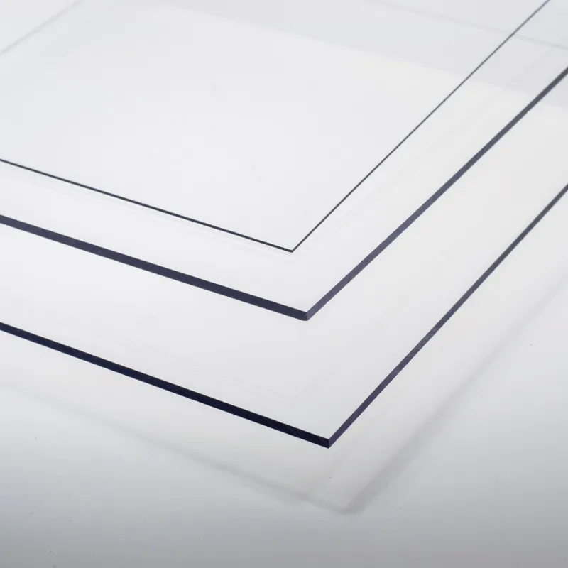 Transparente PVC-Platte