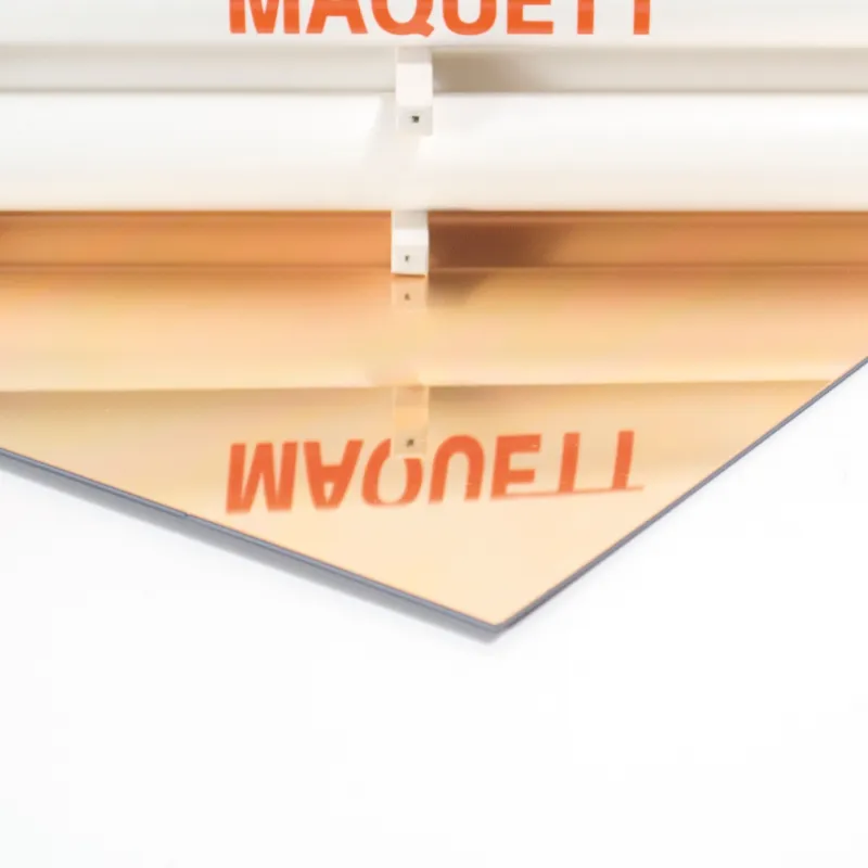 Spiegel-Gold-Styrolplatte